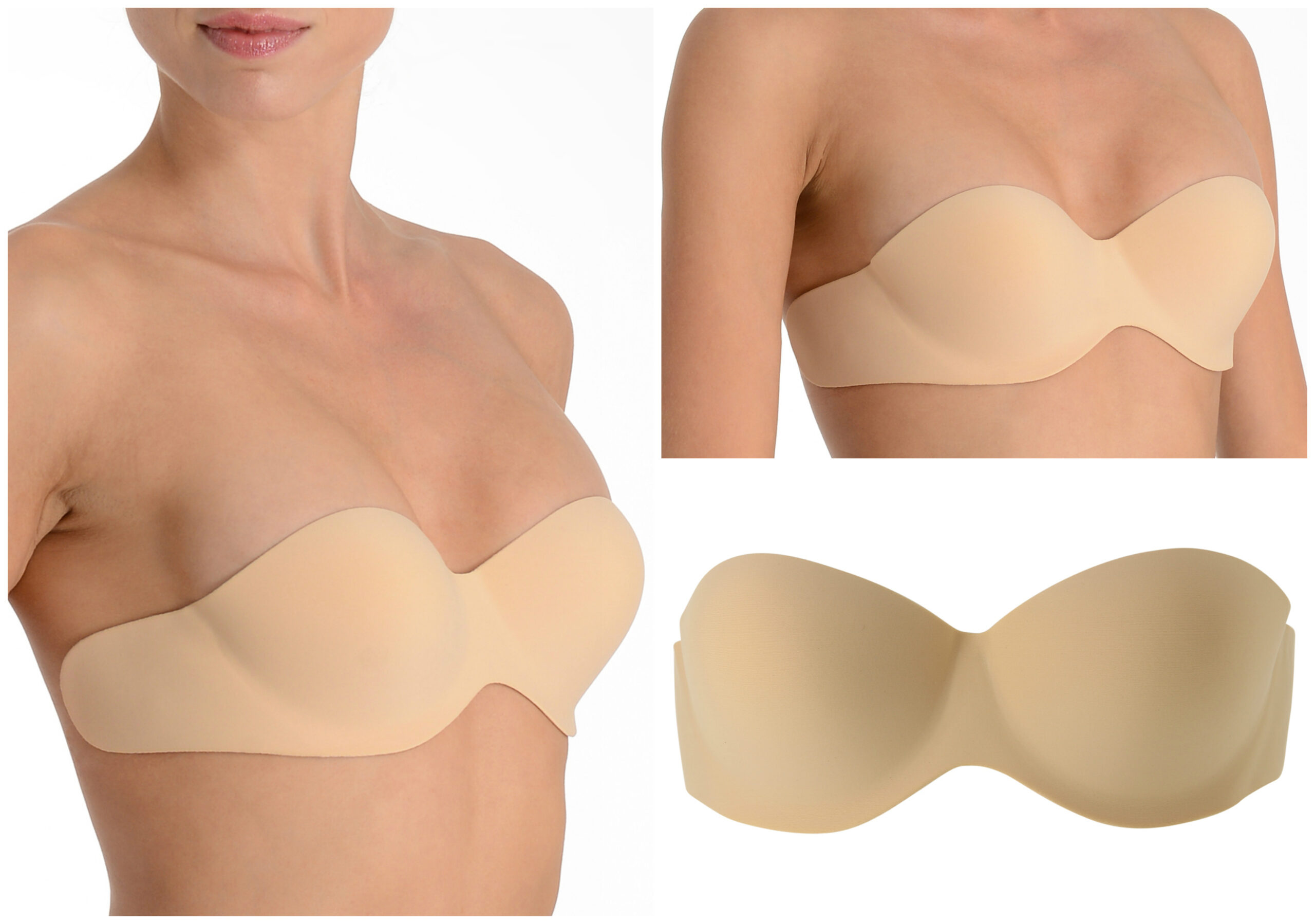 GILSA PARIS Reggiseno invisibile colore nude per scolli posteriori