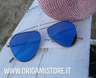 MIMÌ MUÀ Firenze MME9-8079 Occhiali da sole lenti specchiate blu