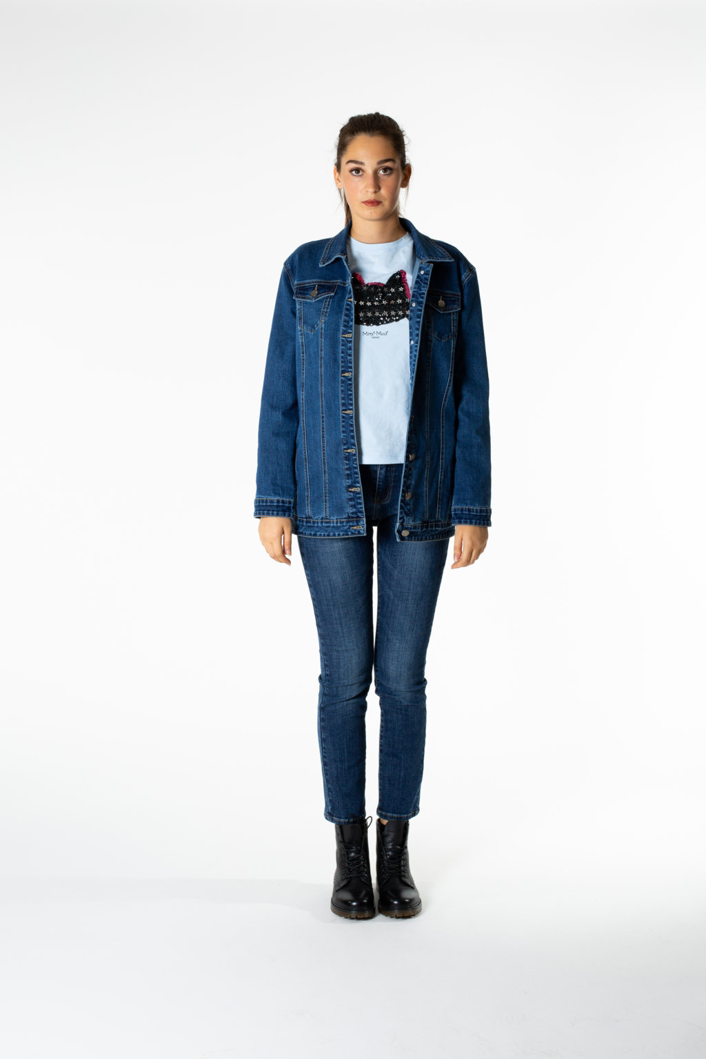 Giubbotto sales jeans oversize