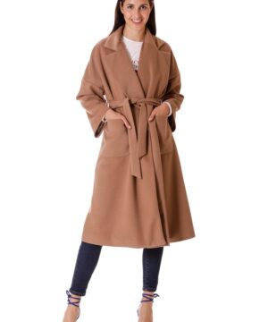 MIMÌ MUÀ Firenze MCAB-6052 Cappotto cammello a vestaglia