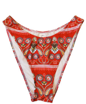 2BEKINI 2S21423-22 Costume slip fianco fisso fantasia etnica