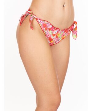 2BEKINI 7451-9 Costume a slip fiocchi stampa garden