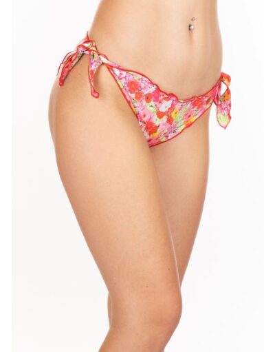 2BEKINI 7451-9 Costume a slip fiocchi stampa garden