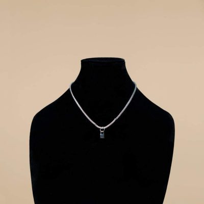 MIMÌ MUÀ Firenze FBAD-8382 Collana con lucchetto argento