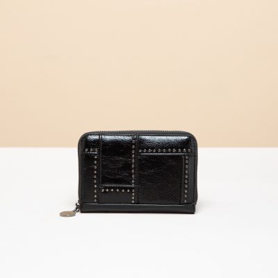 MIMÌ MUÀ Firenze M9-Z199818 Portafoglio nero con mini borchie