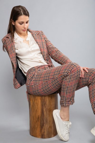 MIMÌ MUÀ Firenze ESAD-2374 Pantalone in pied de poule multicolor