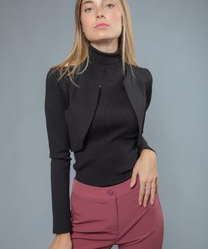 MIMÌ MUÀ Firenze JNAD-6248 Giacca coreana corta nera