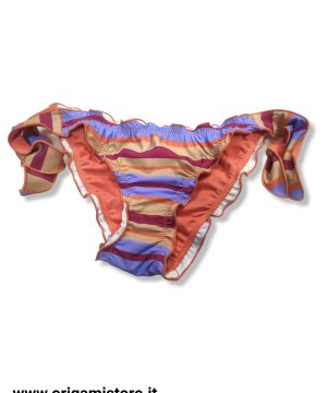 TWINSET 221LMMW77 Brasiliana da bagno stampa righe pink