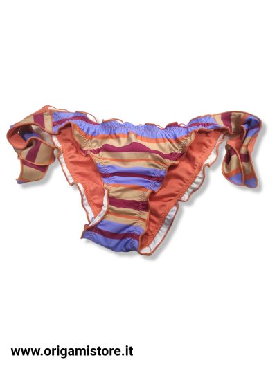 TWINSET 221LMMW77 Brasiliana da bagno stampa righe pink
