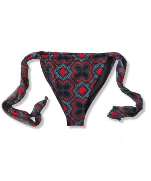 2BEKINI 2S22542-23 Costume a brasiliana stampa caleidoscopio rosso