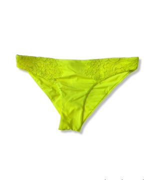 TWINSET 221LMMK77 Brasiliana da bagno con pizzo macramè giallo fluo