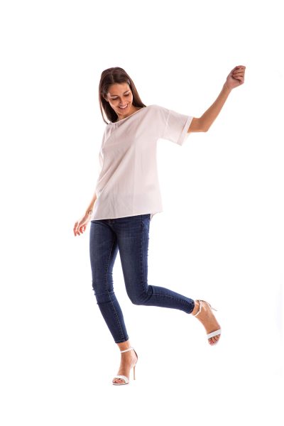 MIMÌ MUÀ Firenze SFAA-1105 T-shirt lyocell bianco