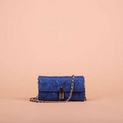 MIMÌ MUÀ Firenze M9-Z200326 Borsa portafoglio lurex blu