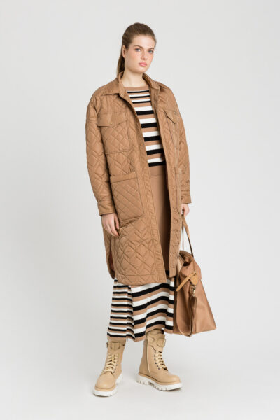 TWINSET 222LI27BB Giacca trapuntata burro