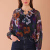 Mimì Muà Firenze ARAF-1454 Blusa over stampa fiorata