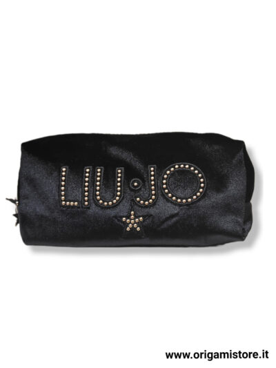 LIU JO 5F2132A0300 Beauty nero scamosciato logo strass