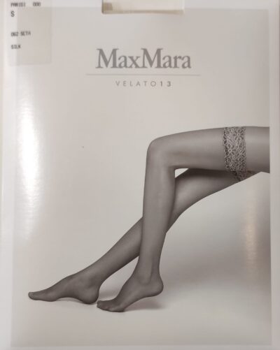 Autoreggenti sposa Max Mara in colore seta con balza pizzo