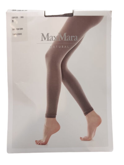Collant Max Mara a leggings in caldo cotone colore tortora