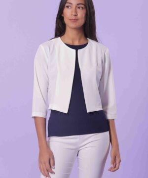 MIMÌ MUÀ Firenze ESAG-6334 Giacca cropped bianco