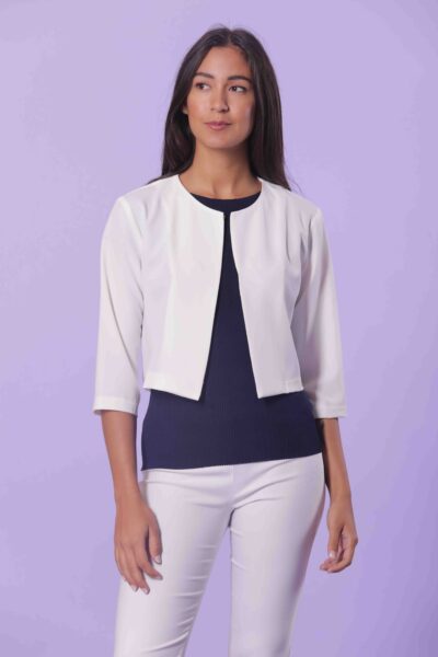 MIMÌ MUÀ Firenze ESAG-6334 Giacca cropped bianco