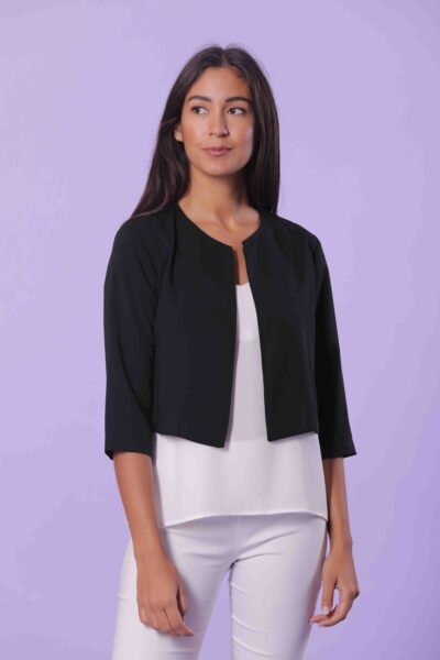 MIMÌ MUÀ Firenze ESAG-6334 Giacca cropped nero