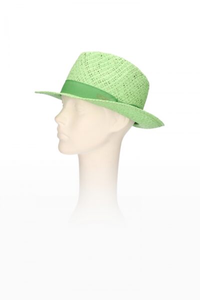 LIU JO VA3179T0300 Cappello in paglia verde con nastro