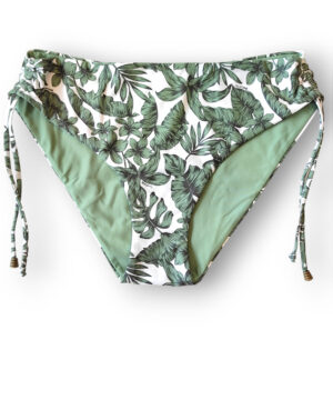 TWINSET 231LMMB99 Slip da bagno stampa foglie verde
