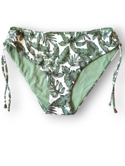 TWINSET 231LMMB99 Slip da bagno stampa foglie verde