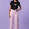 MIMÌ MUÀ Firenze JRAG-2508 Jeans marine rosa