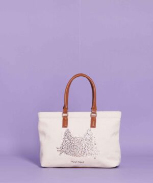 MIMÌ MUÀ Firenze M8-Y200543 Shopper cuoio piccola con gatto