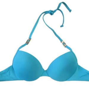 LIU JO VA3136J5885 Push up da bagno blu con logo in metallo