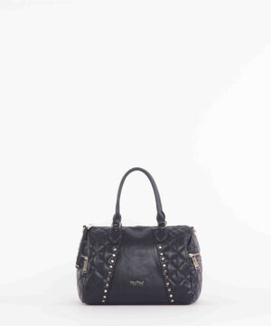 MIMÌ MUÀ Firenze M8-Y200625 Bauletto nero trapuntato con borchie