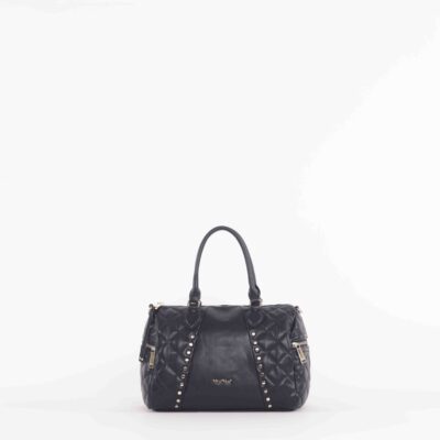 MIMÌ MUÀ Firenze M8-Y200625 Bauletto nero trapuntato con borchie