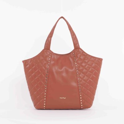 MIMÌ MUÀ Firenze M8-Y200627 Shopper cuoio trapuntata con borchie