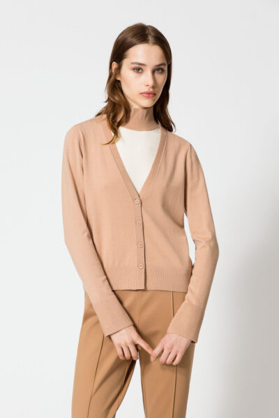 TWINSET 232LI3XAA Twin-set bicolore vaniglia beige