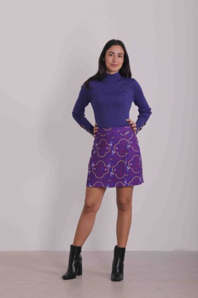 MIMÌ MUÀ Firenze MSAH-5240 Gonna corta fantasia liberty