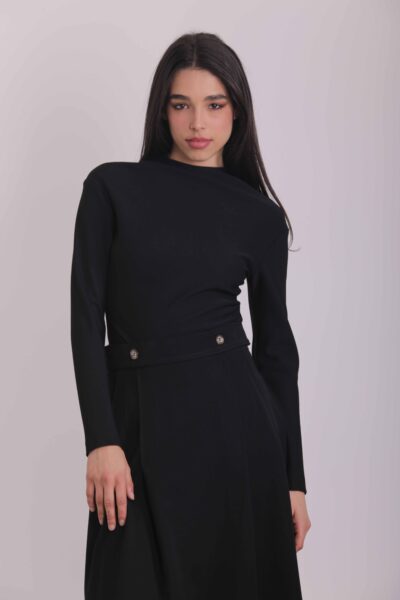 MIMÌ MUÀ Firenze ESAH-1554 Blusa nero in polyviscosa