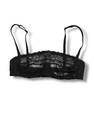 VERDISSIMA E7HGE26 Reggiseno a fascia nero con pizzo