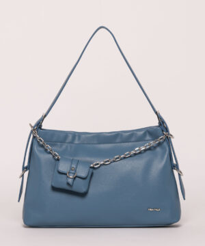 MIMÌ MUÀ Firenze M8-H200763 Borsa a spalla denim con pochettina