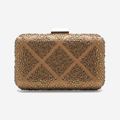 MIMÌ MUÀ Firenze M8-M200881 Clutch bronzo motivo geometrico