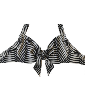LIU JO VA4182J6448 Costume a reggiseno stampa zebrata