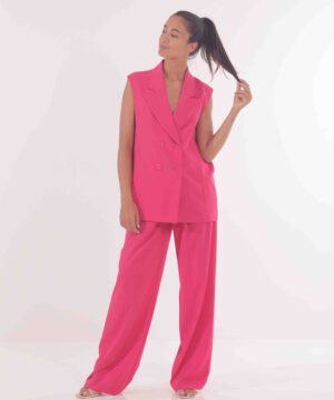 MIMÌ MUÀ Firenze ESAI-2610 Pantalone palazzo fucsia