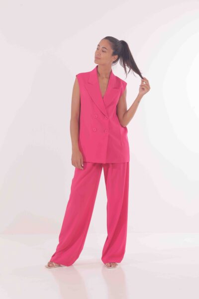 MIMÌ MUÀ Firenze ESAI-2610 Pantalone palazzo fucsia