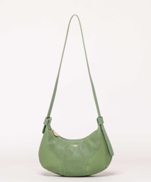 MIMÌ MUÀ Firenze M8-Y200797 Borsa hobo verde traforata