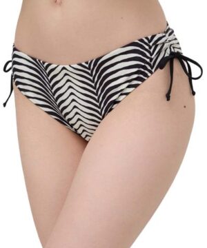 LIU JO VA4183J6448 Slip da bagno stampa zebrata e coulisse