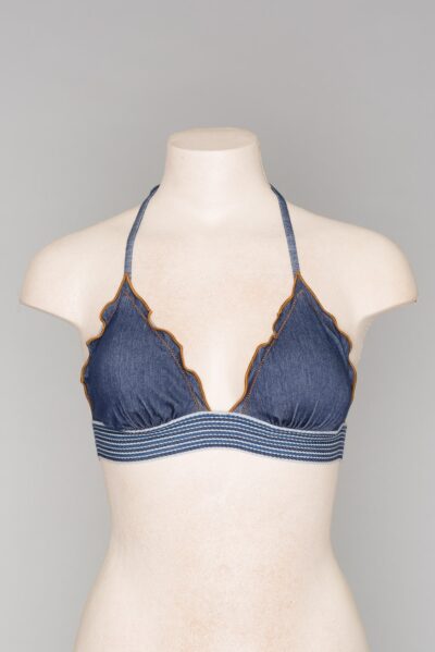 TWINSET BS7D33 Triangolo da bagno chambray blu