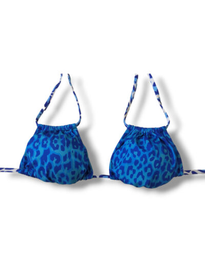 2BEKINI 2S24253 Costume a triangolo multiposizione animalier blu