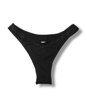 2BEKINI 2S24514 Costume a brasiliana nero con borchie