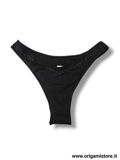 2BEKINI 2S24514 Costume a brasiliana nero con borchie