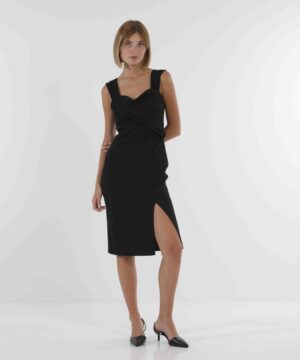 MIMÌ MUÀ Firenze FFAI-4333 Abito a tubino in crepe nero